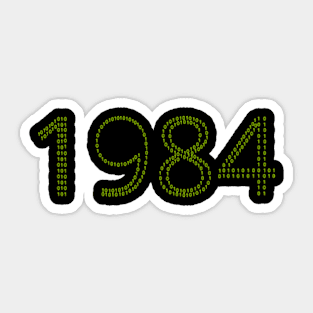 1984 modern twist Sticker